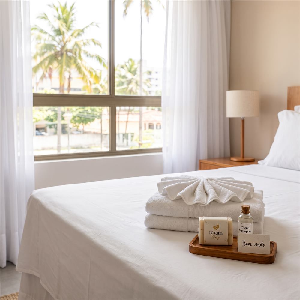 Troca de enxoval e amenities
