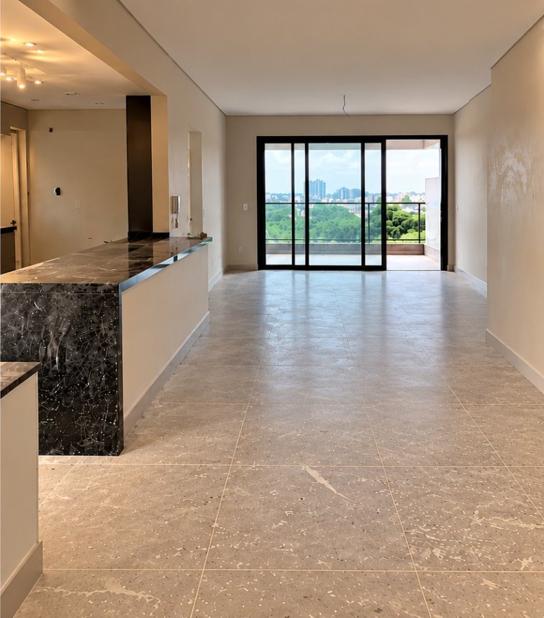 Depois - apartamento com piso limpo e pronto para morar